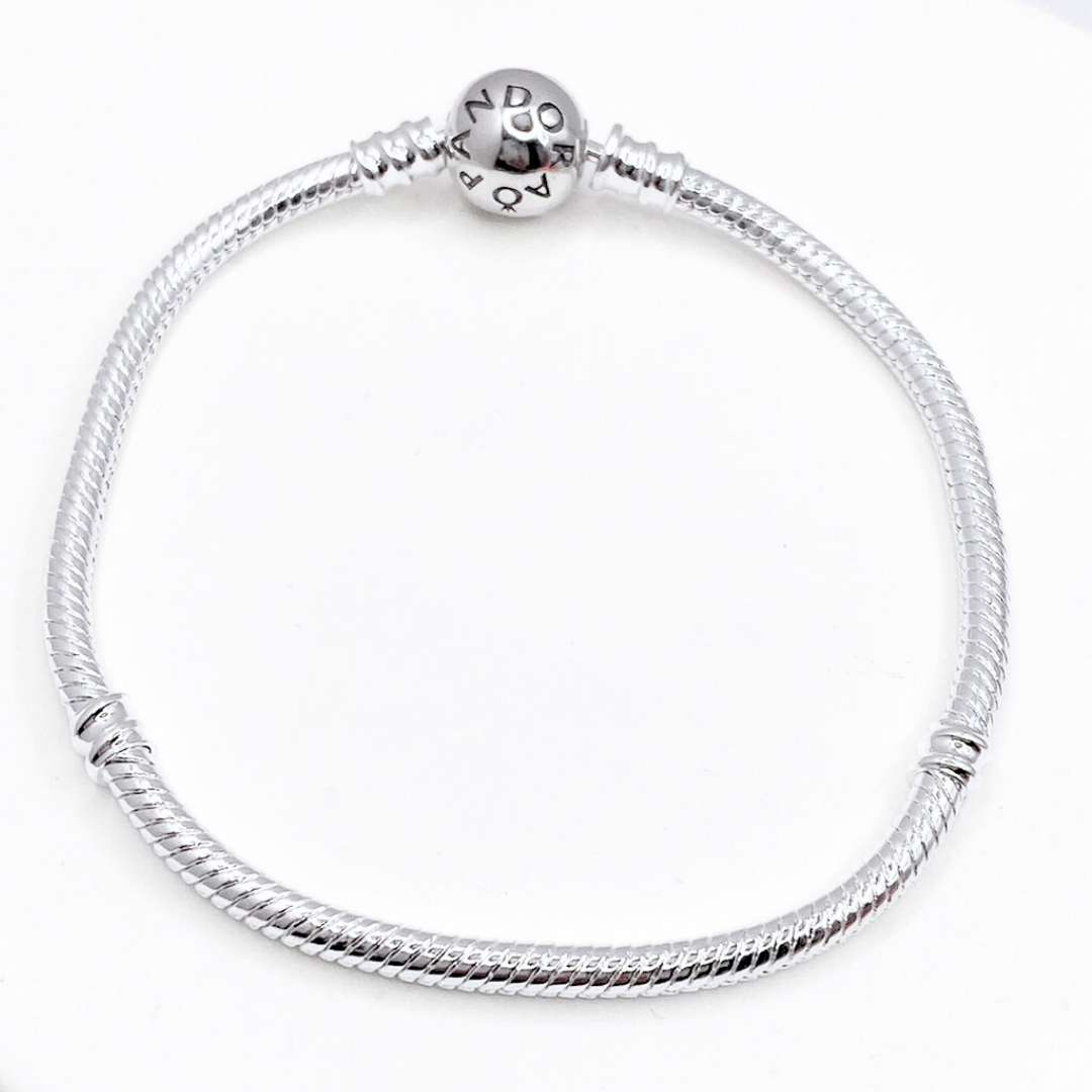 Pulsera Charms Cierre Pelota - Silver