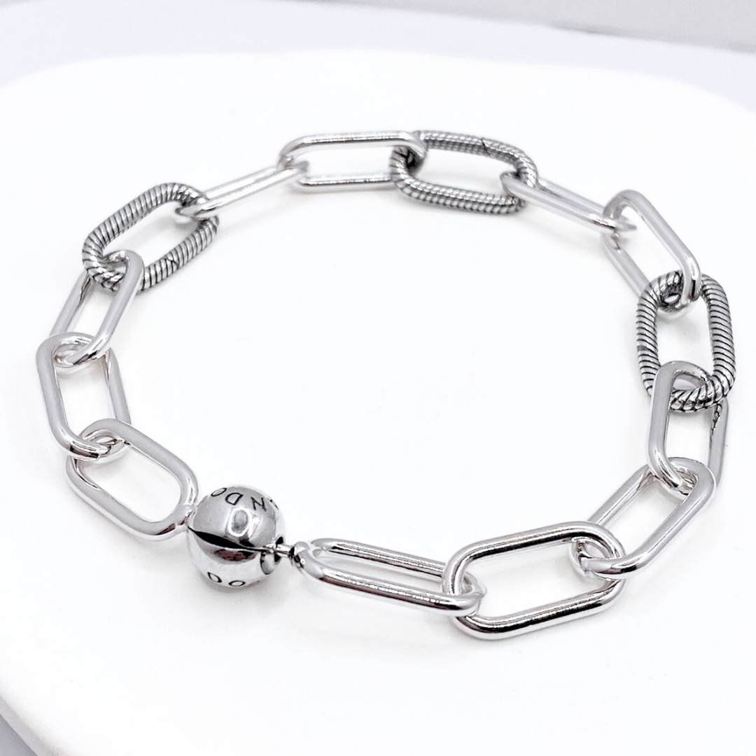 Pulsera Eslabones Charms - Silver