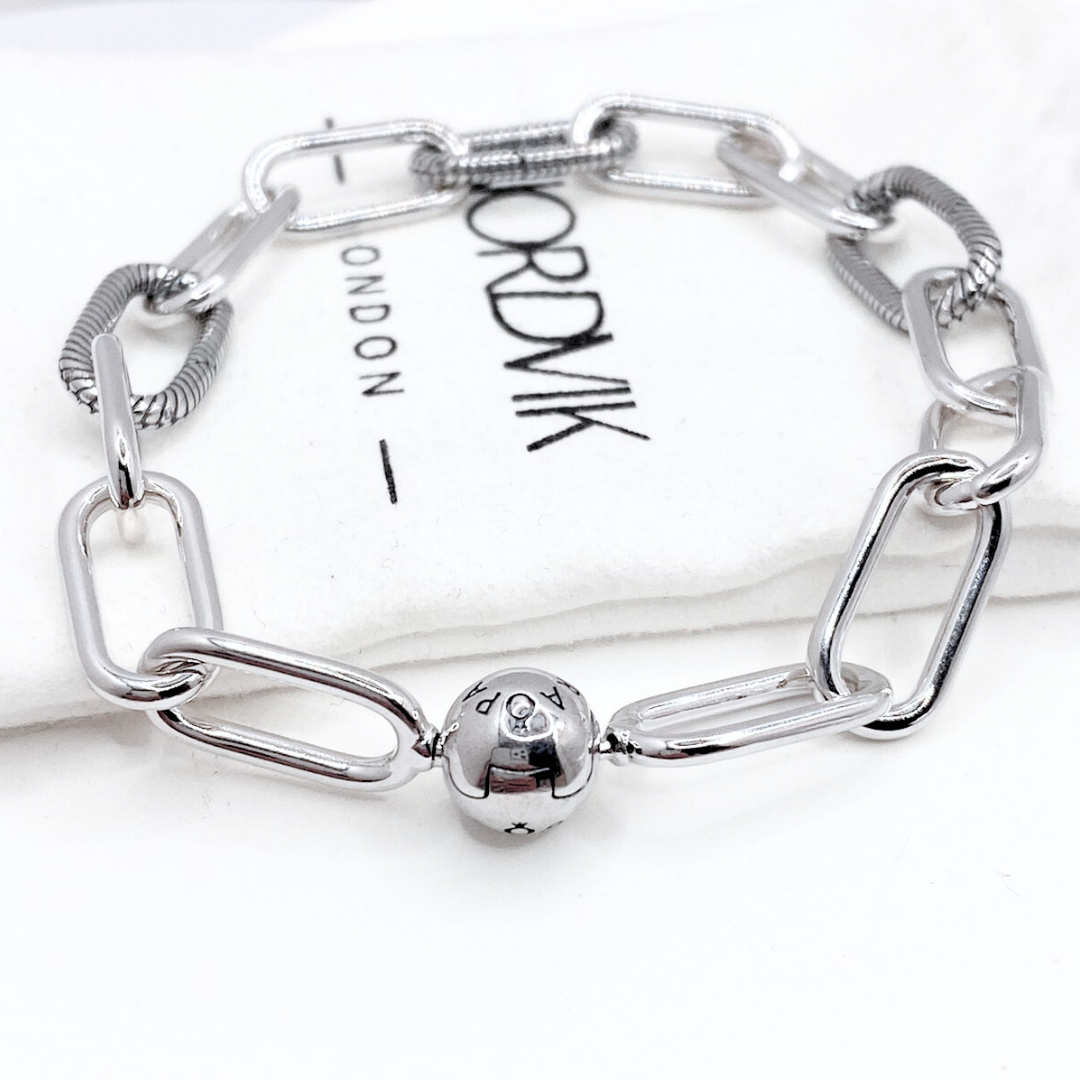 Pulsera Eslabones Charms - Silver