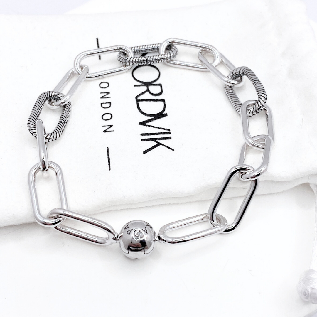 Pulsera Eslabones Charms - Silver