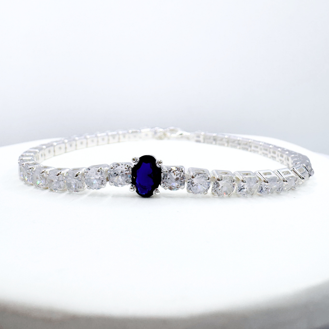 Pulsera Tennis Ocean - Silver