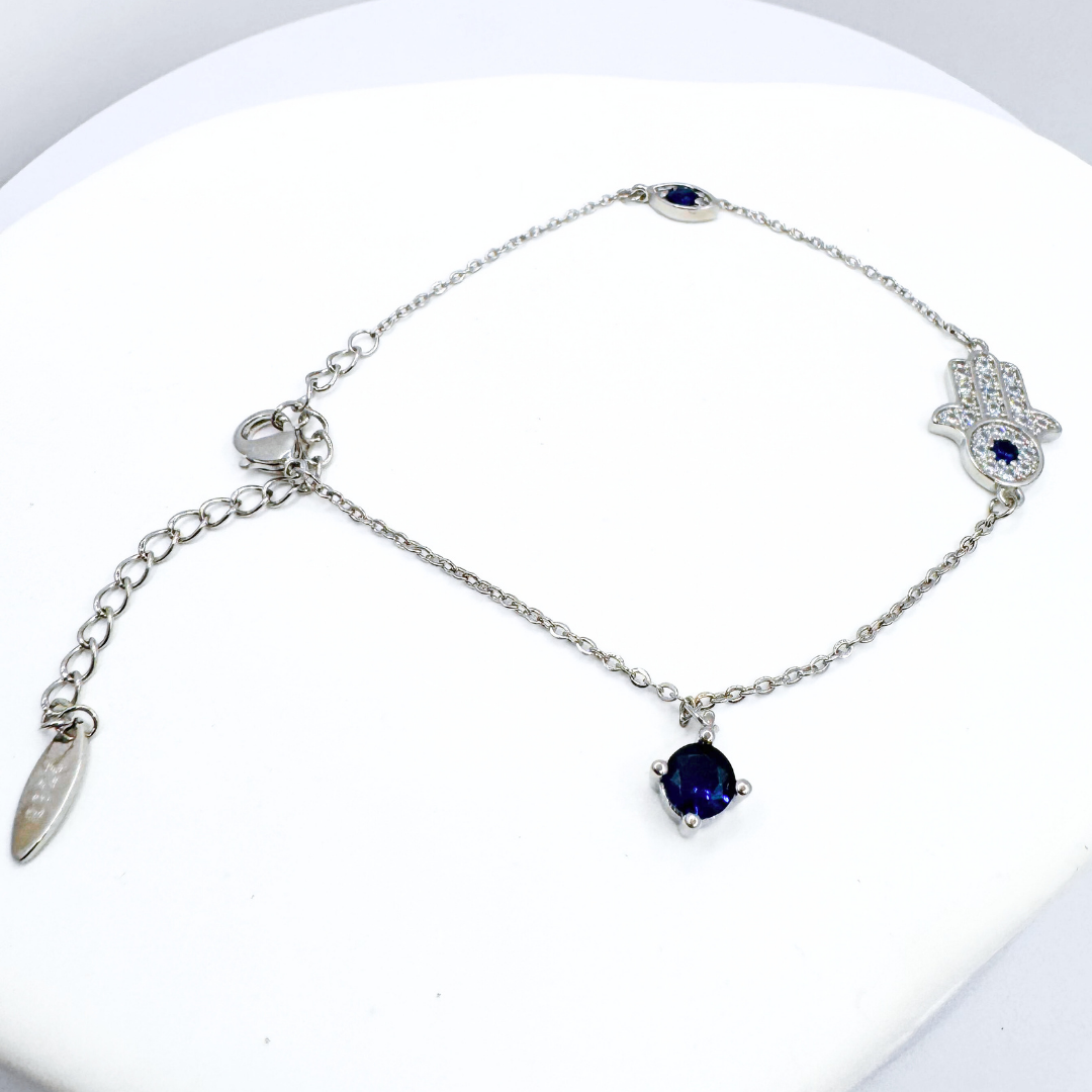 Pulsera Mano de Fátima - Silver