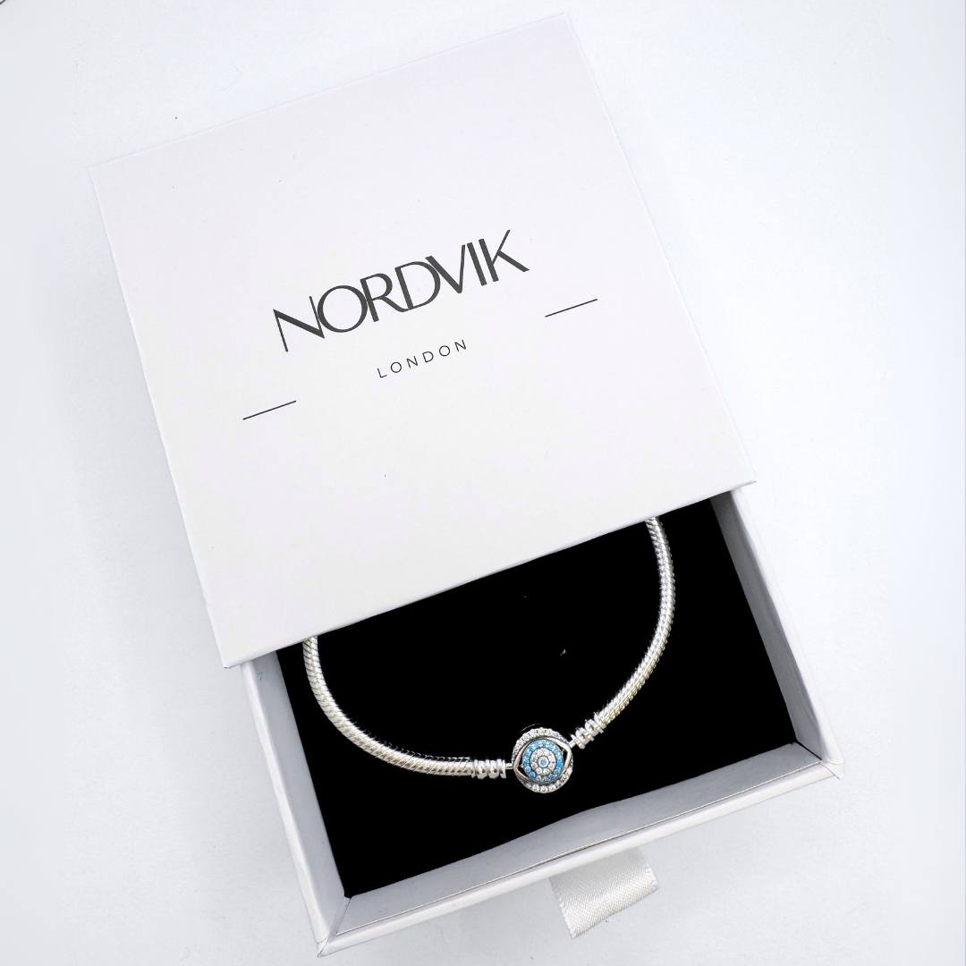 Pulsera Charms Ojo Turco - Silver