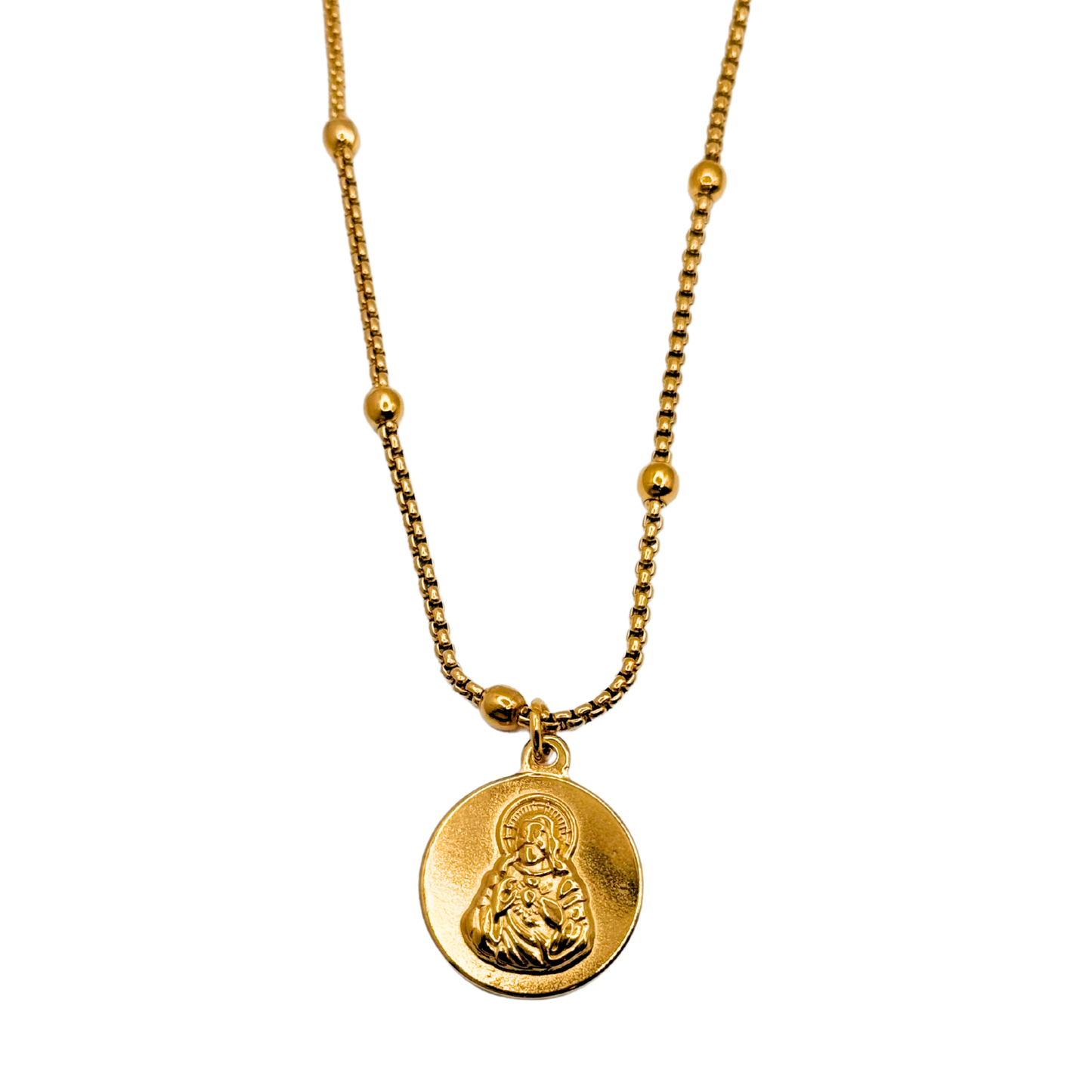Collar Sagrado Corazón de Jesús - Gold