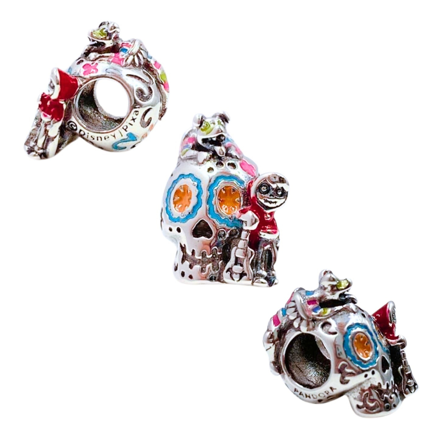 Charm de Calavera Coco - Silver