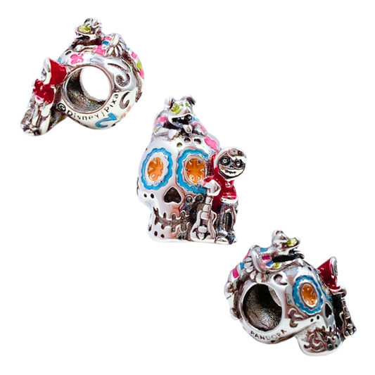 Charm de Calavera Coco - Silver