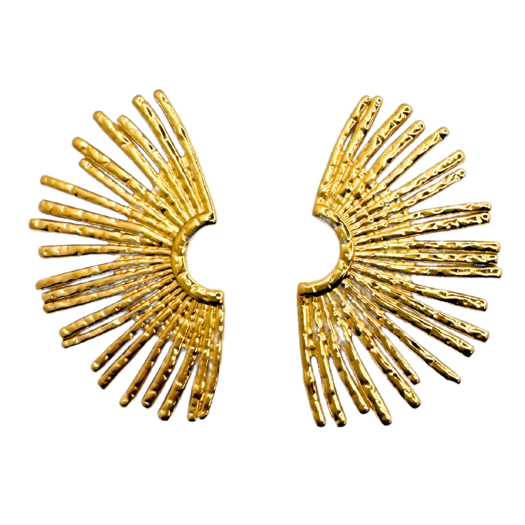 Aros Fiesta Rayos De Sol - Gold