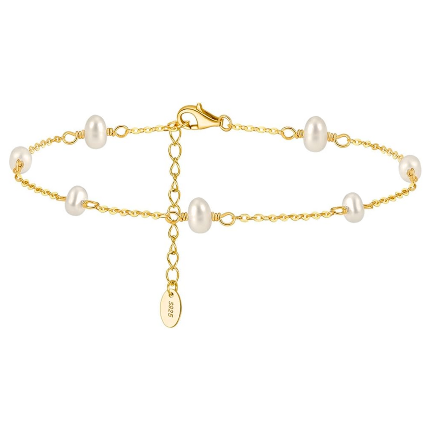 Tobillera Perlas Suaves - Gold