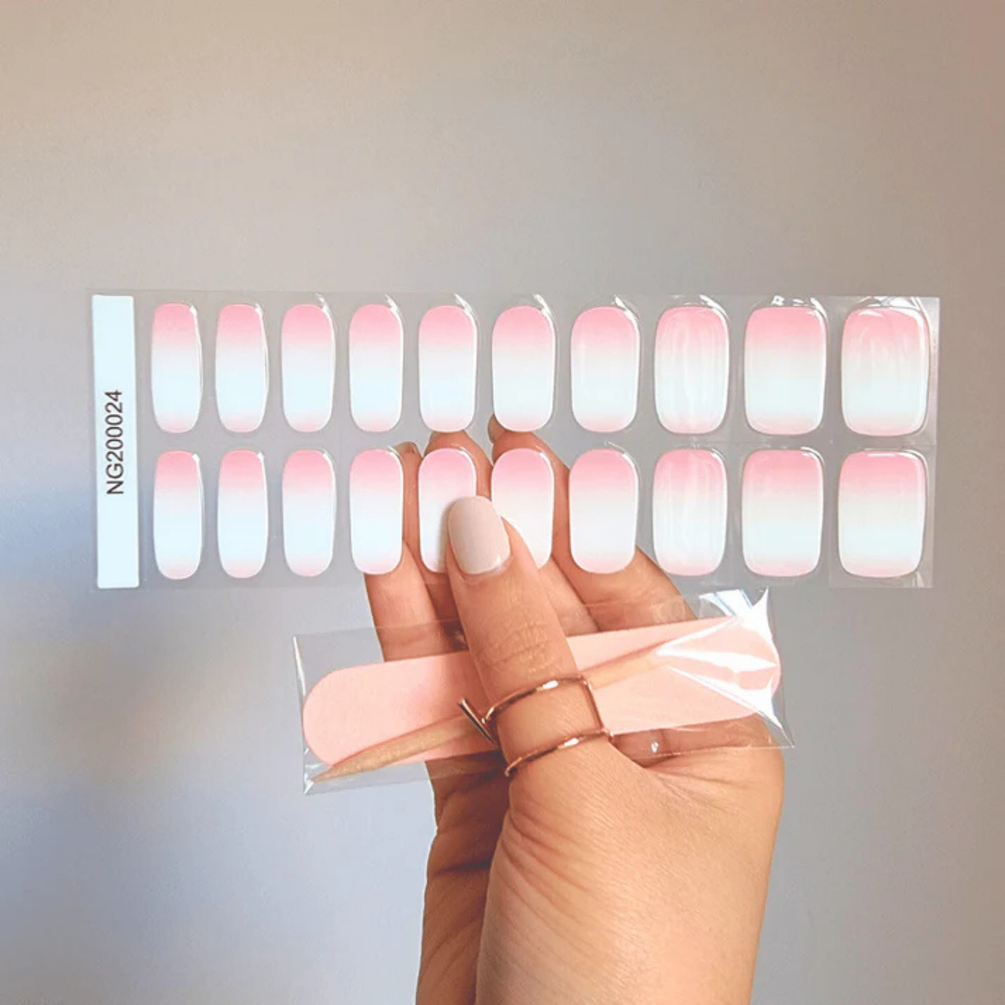 Uñas Gel Semi Curado Manicure - Degradé Baby Boomer