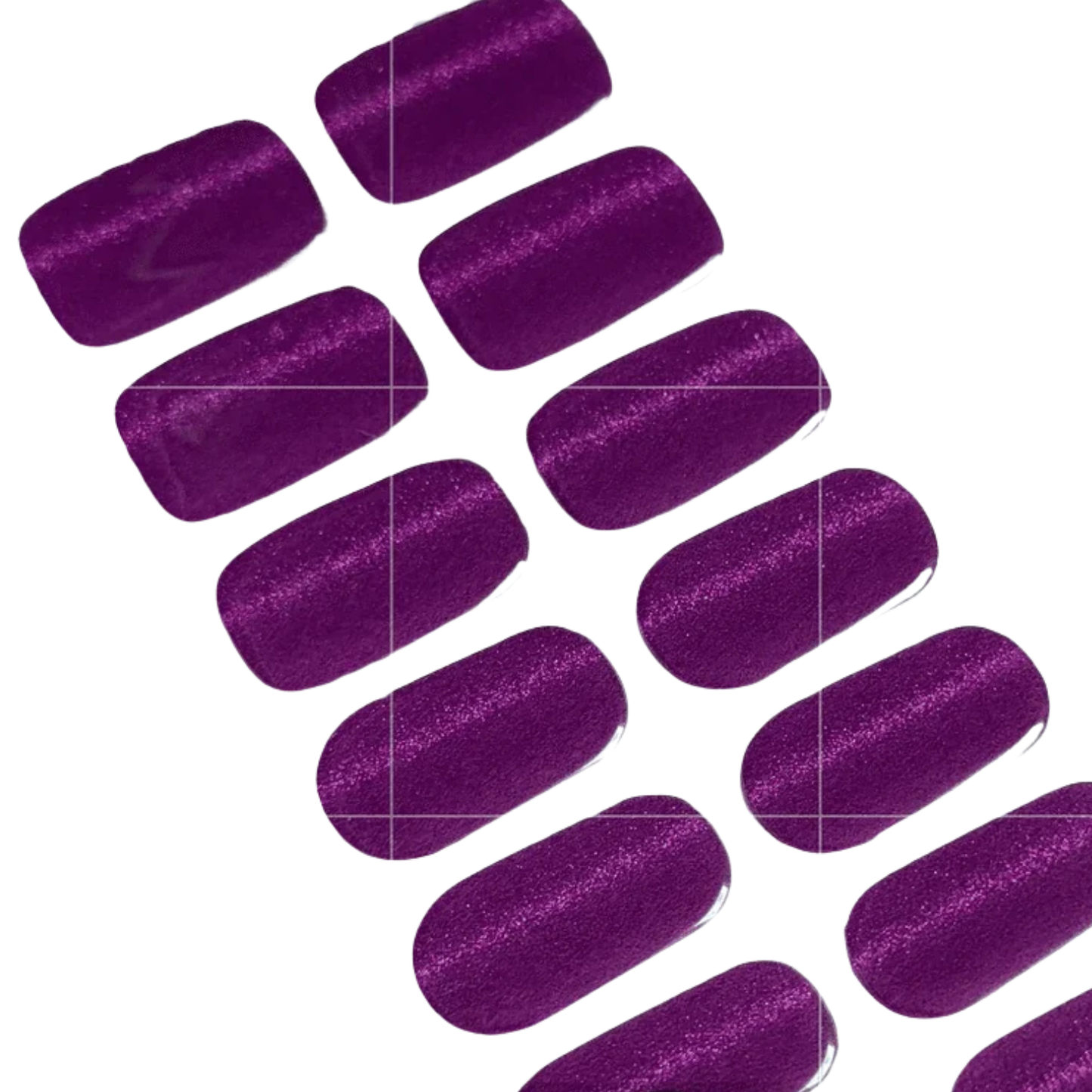 Uñas Gel Semi curado Manicure - Ojo de Gato Morado