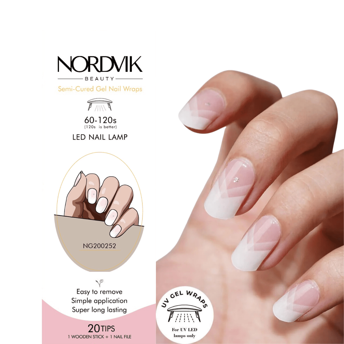 Uñas Gel Semi curado Manicure - Francesas Modernas - Nordvik London