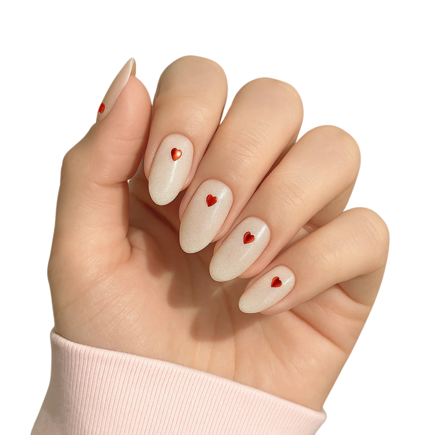 Uñas Gel Semi curado Manicure - Sutil Love