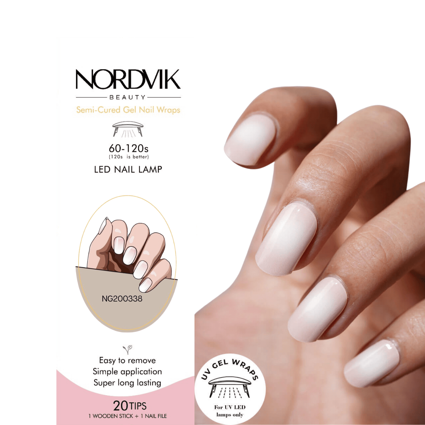 Uñas Gel Semi curado Manicure - Degradé Natural Elegante - Nordvik London