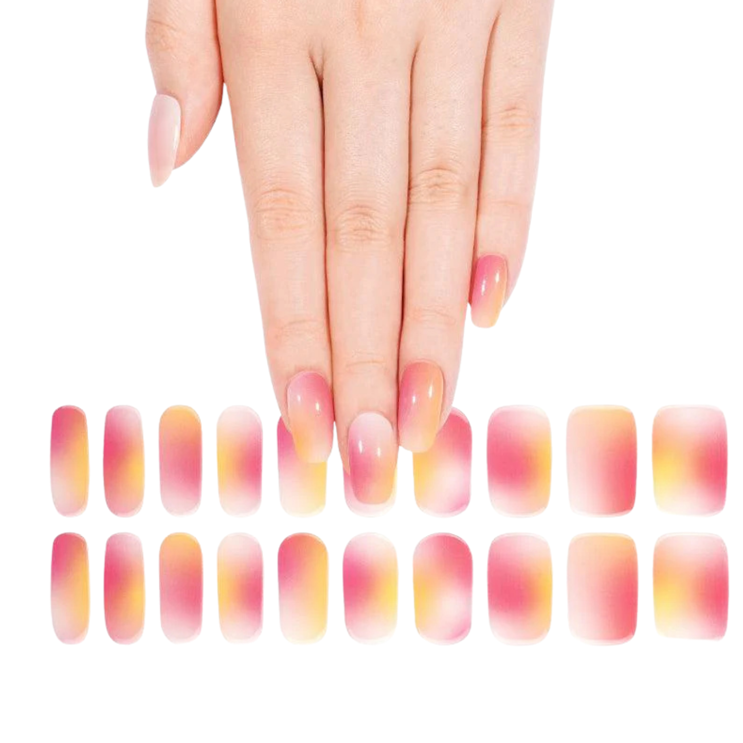 Uñas Gel Semi curado Manicure - Tropical Calido
