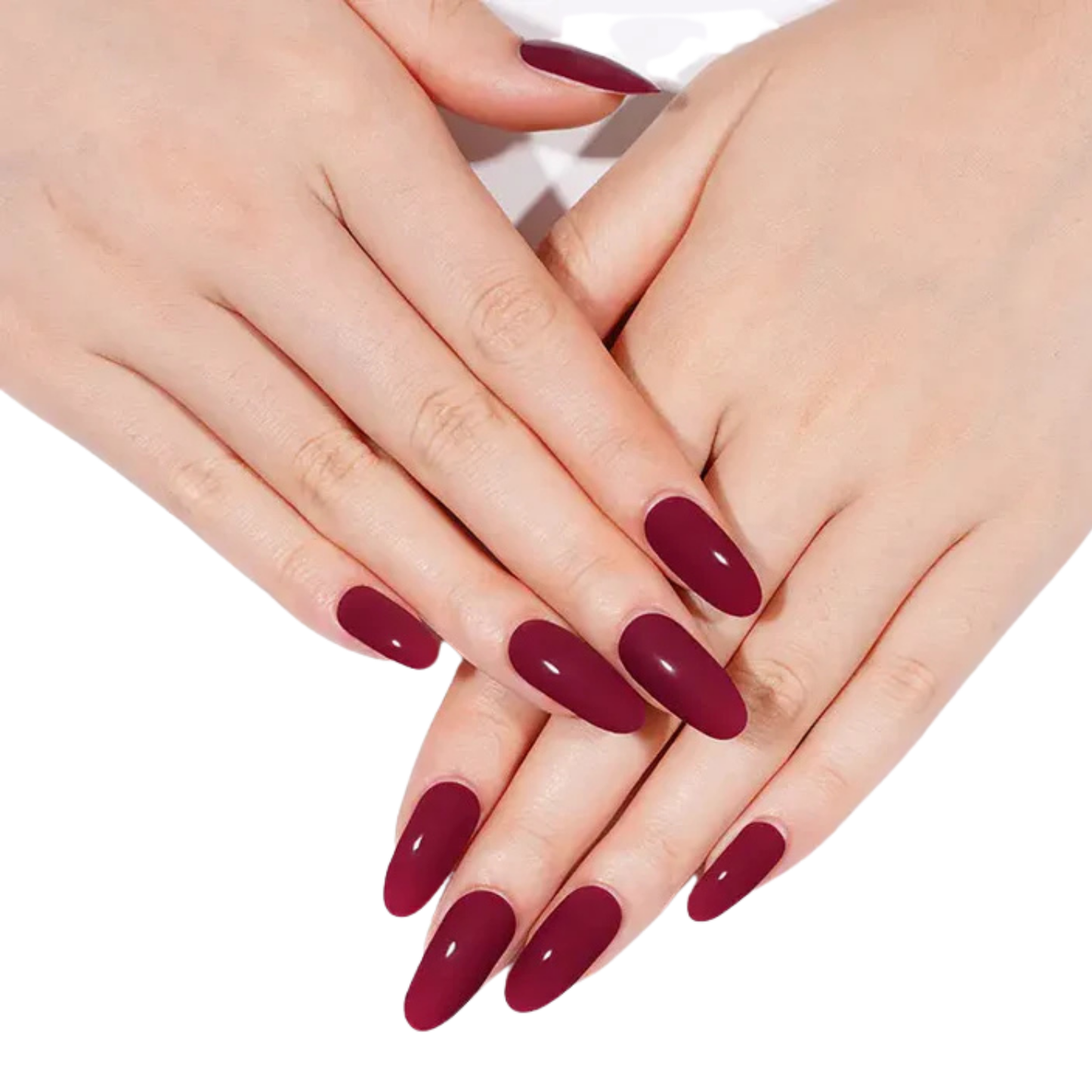 Uñas Gel Semi curado Manicure - Vino Tinto Solido