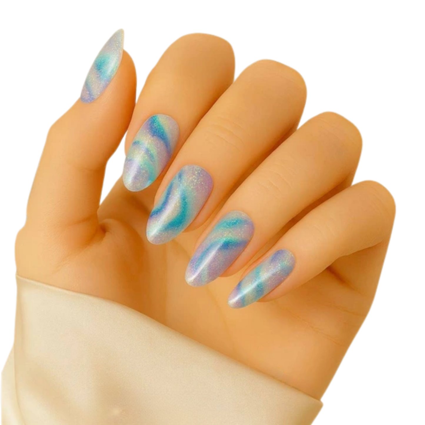 Uñas Gel Semi curado Manicure - Galactico Celeste