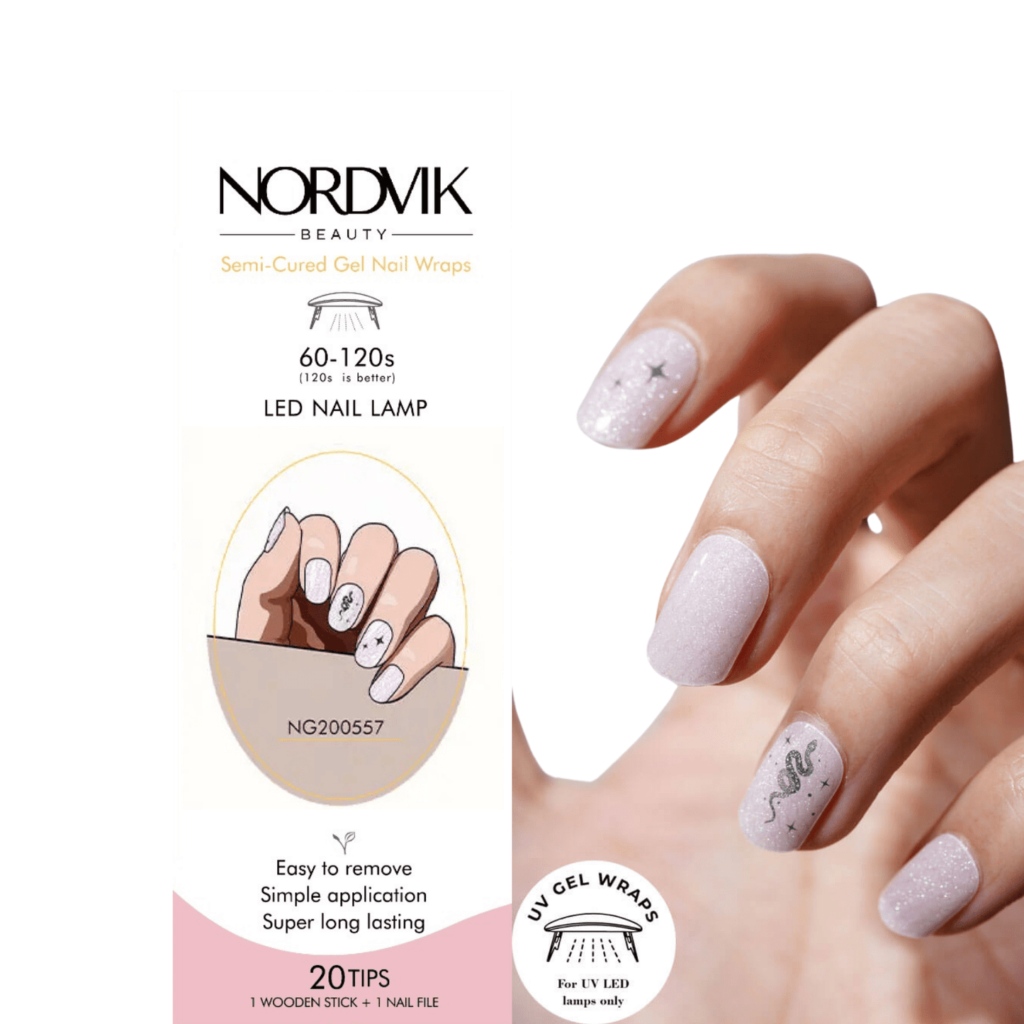 Uñas Gel Semi curado Manicure - Pink Víbora - Nordvik London