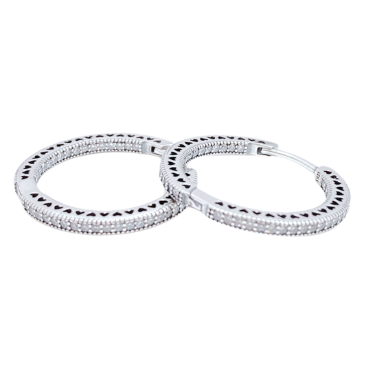 Argollas Heartline - Silver