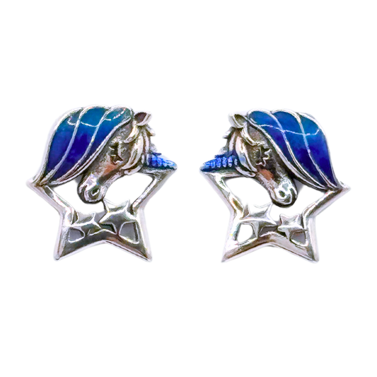 Aros Unicornio y Estrella - Silver