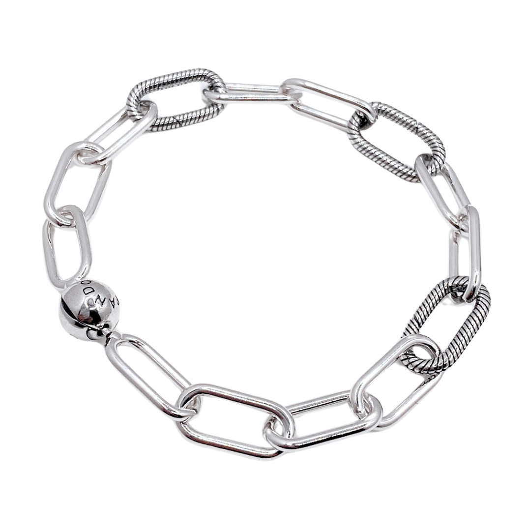 Pulsera Eslabones Charms - Silver