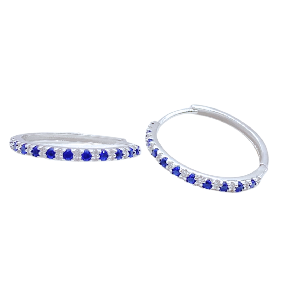 Argollas Midnight - Silver