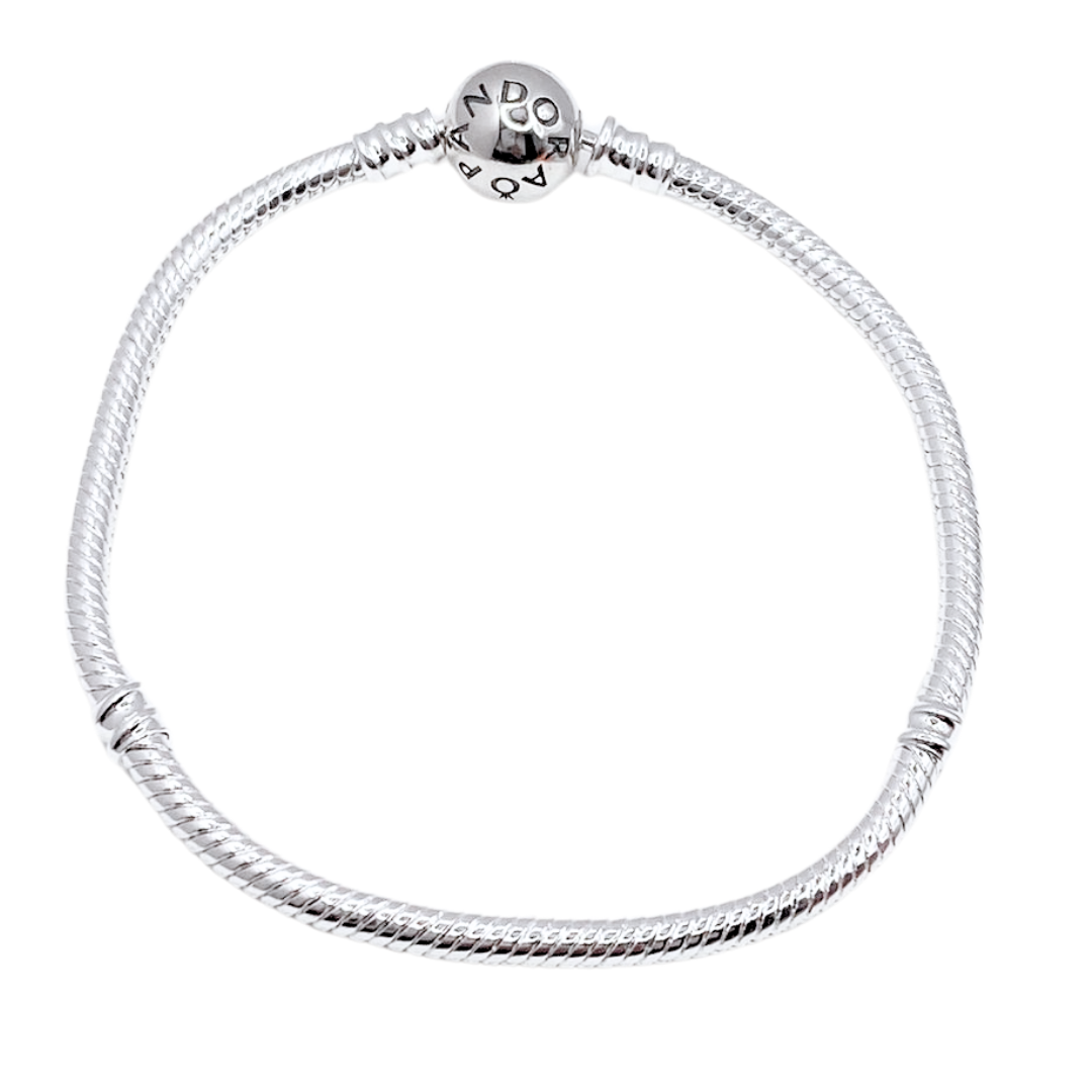 Pulsera Charms Cierre Pelota - Silver