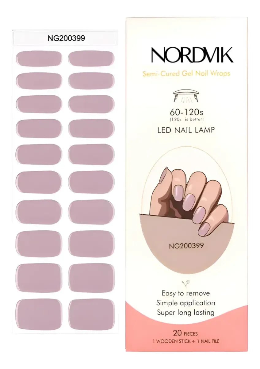 Uñas Gel Semi curado Manicure - Lila Solido - Nordvik London