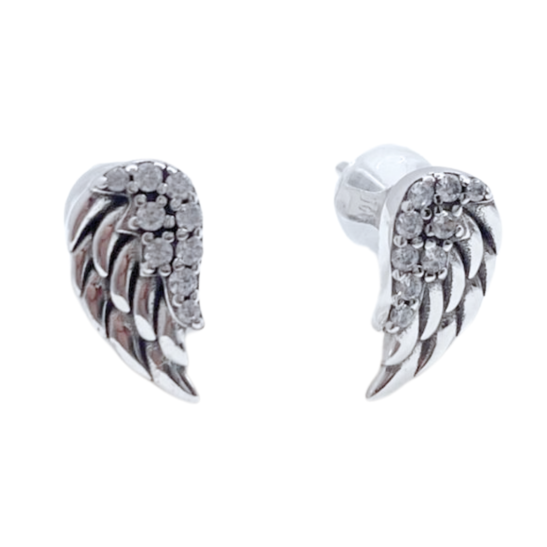 Aros Alas Pavé - Silver