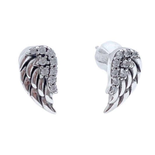 Aros Alas Pavé - Silver