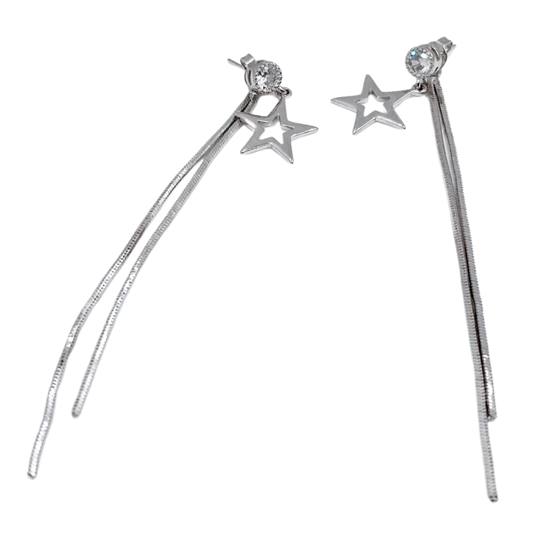 Aros Estrella Fugaz - Silver