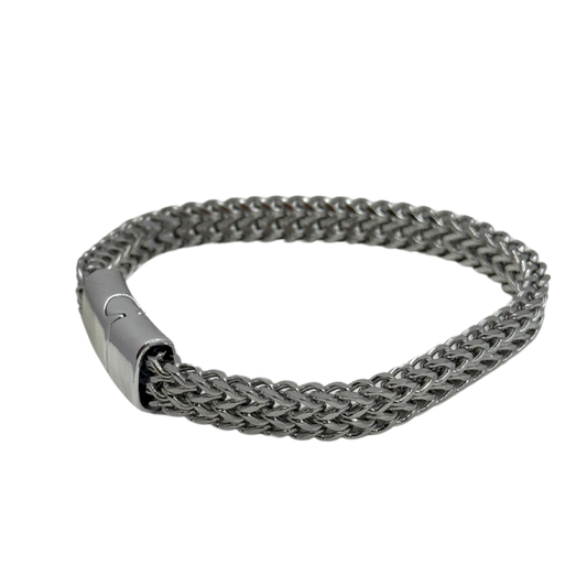 Pulsera Eslabón Trenzado - Silver