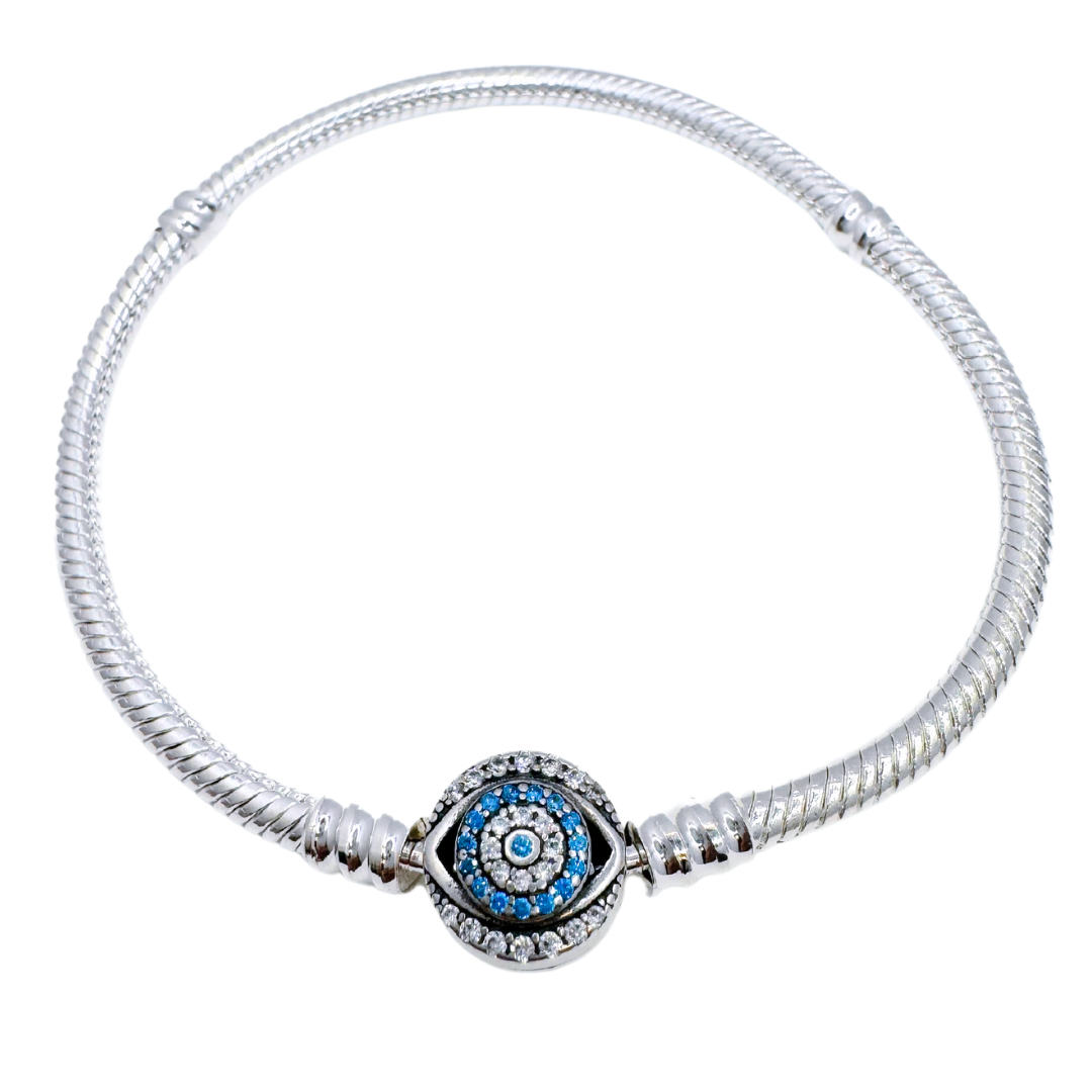 Pulsera Charms Ojo Turco - Silver