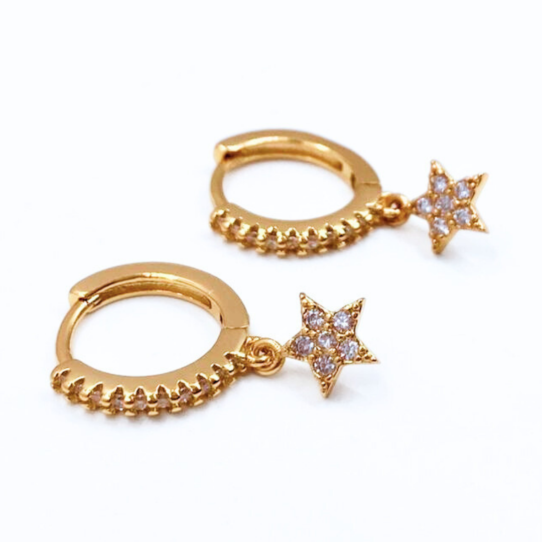 Argollas Estrella - Gold