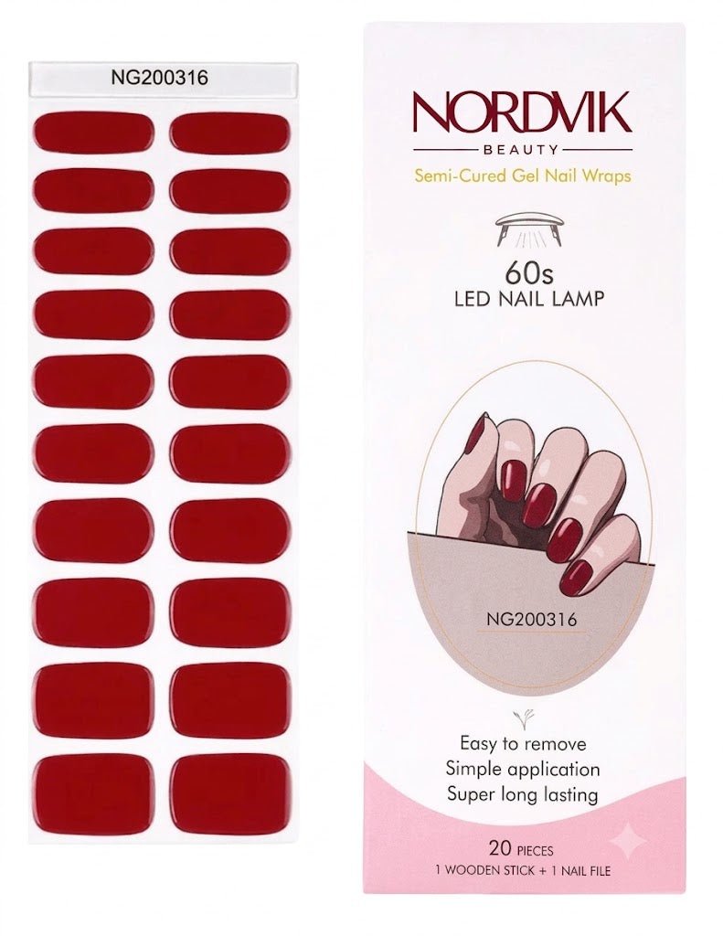 Uñas Gel Semi curado Manicure - Rojo Italiano - Nordvik London