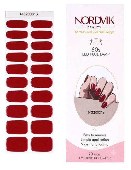 Uñas Gel Semi curado Manicure - Rojo Italiano - Nordvik London