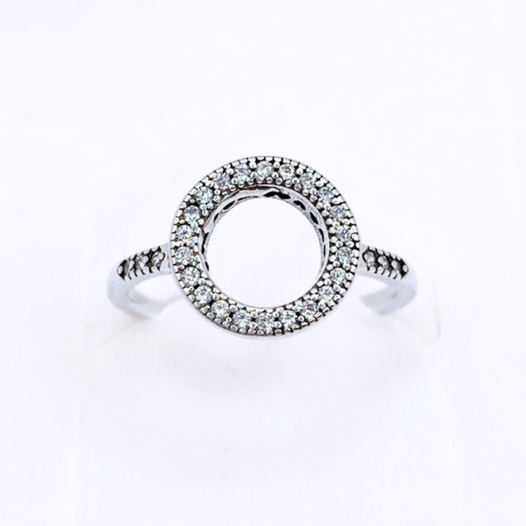 Conjunto Anillo y Aros Corazones - Silver