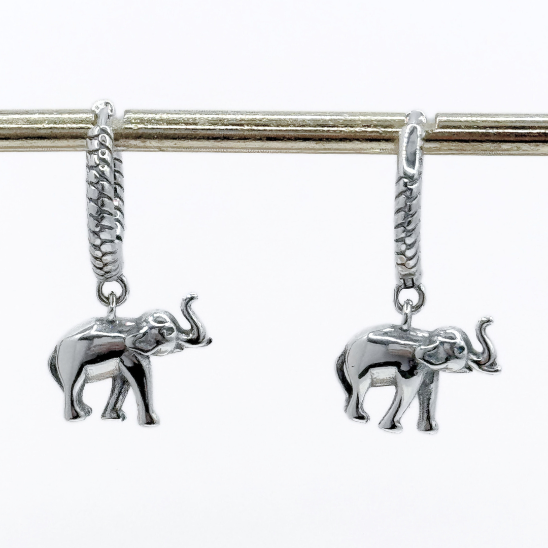 Argollas Elefante - Silver