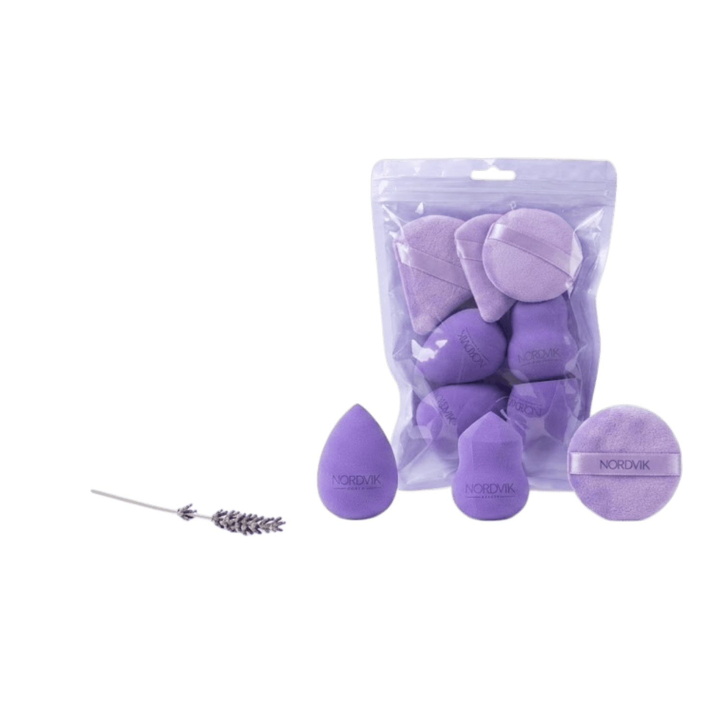 Set 7 Esponjas de Maquillaje Beauty Blender | Violeta y Rosado - Nordvik London