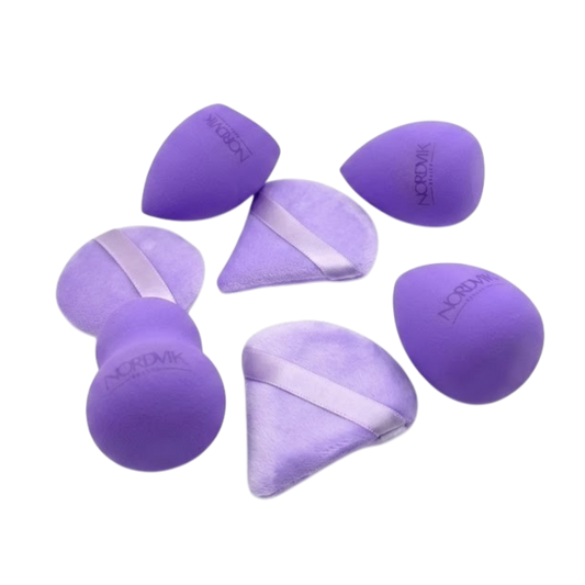 Set 7 Esponjas de Maquillaje Beauty Blender | Violeta y Rosado
