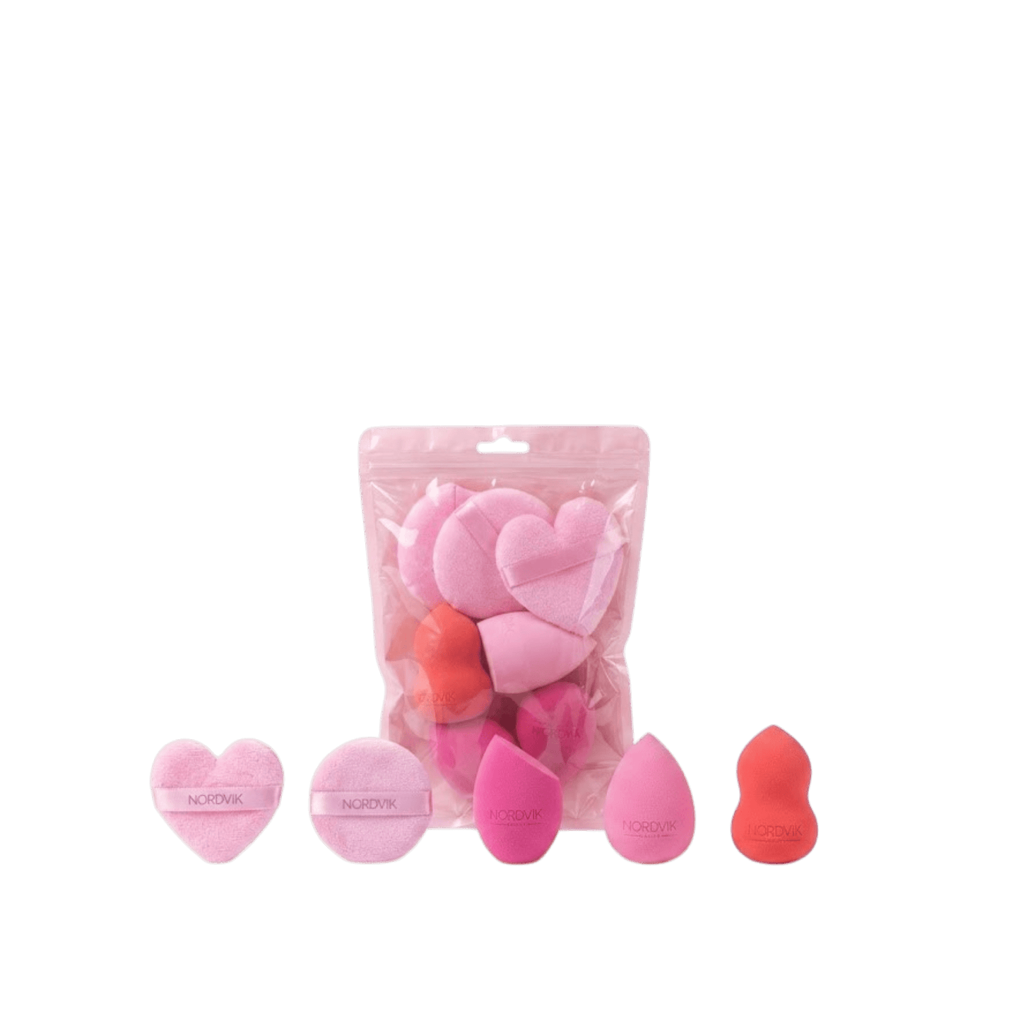 Set 7 Esponjas de Maquillaje Beauty Blender | Violeta y Rosado - Nordvik London