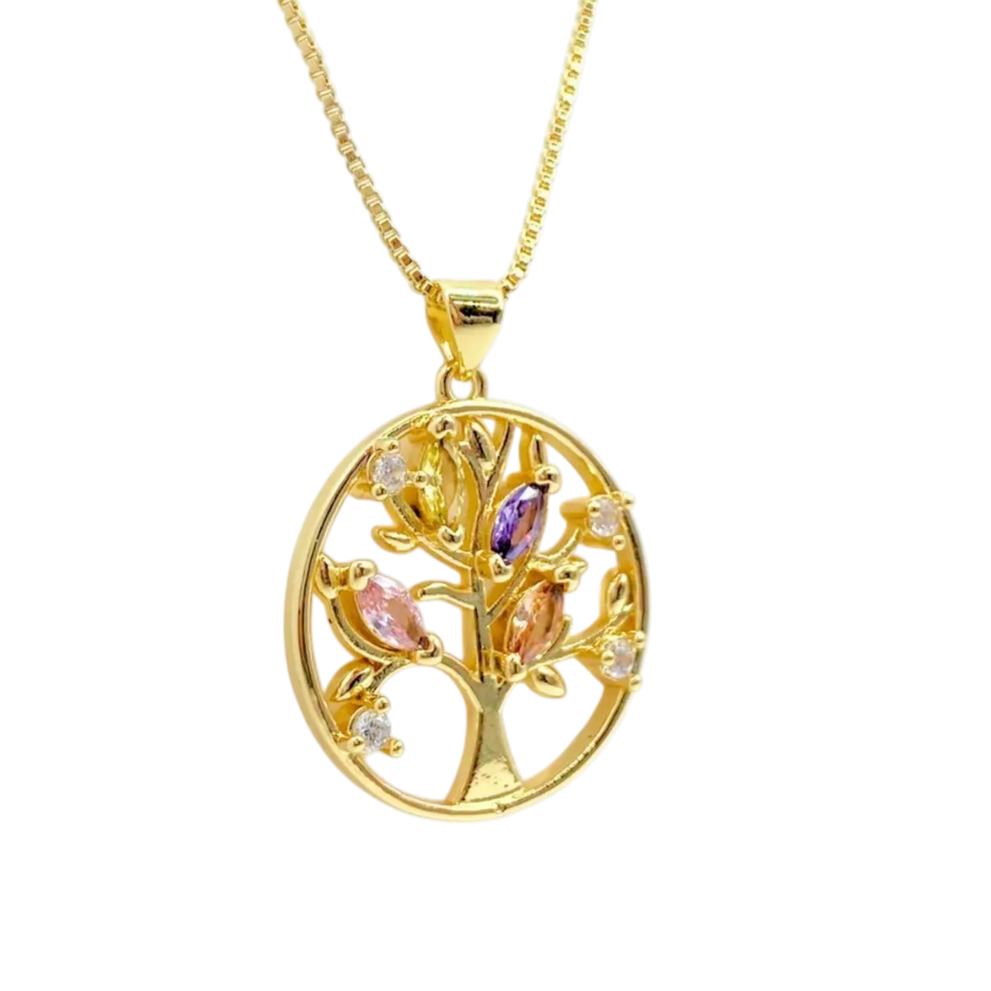 Collar Árbol de la Vida Circonitas - Gold - Nordvik London
