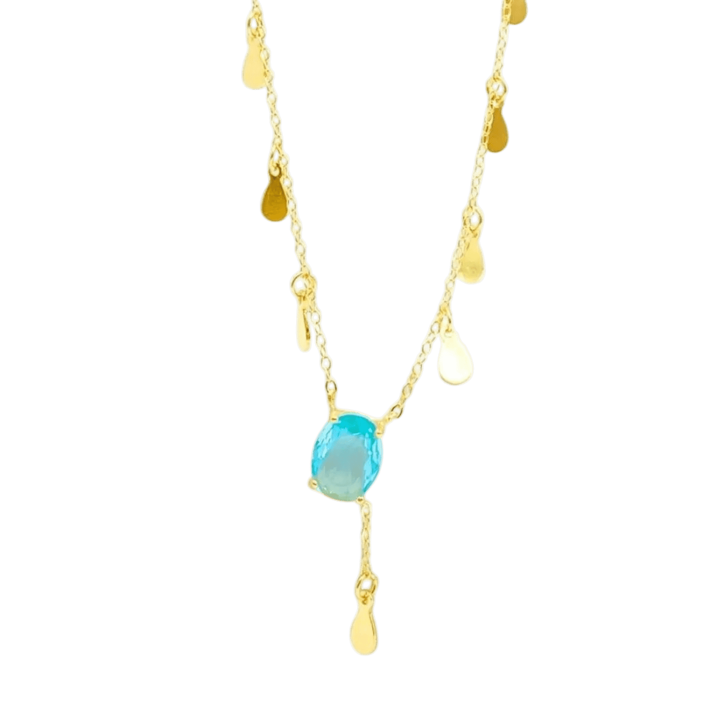 Collar Aguamarina Chapado Oro 18K - Gold - Nordvik London