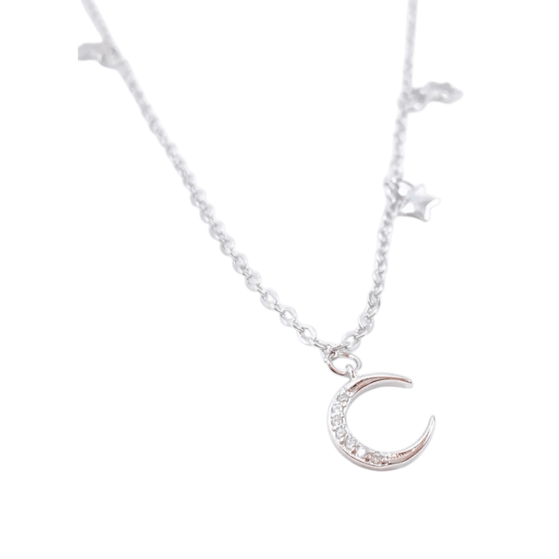 Collar Luna y Estrellas Silver con Circones Plata 925 🌙✨ - Nordvik London