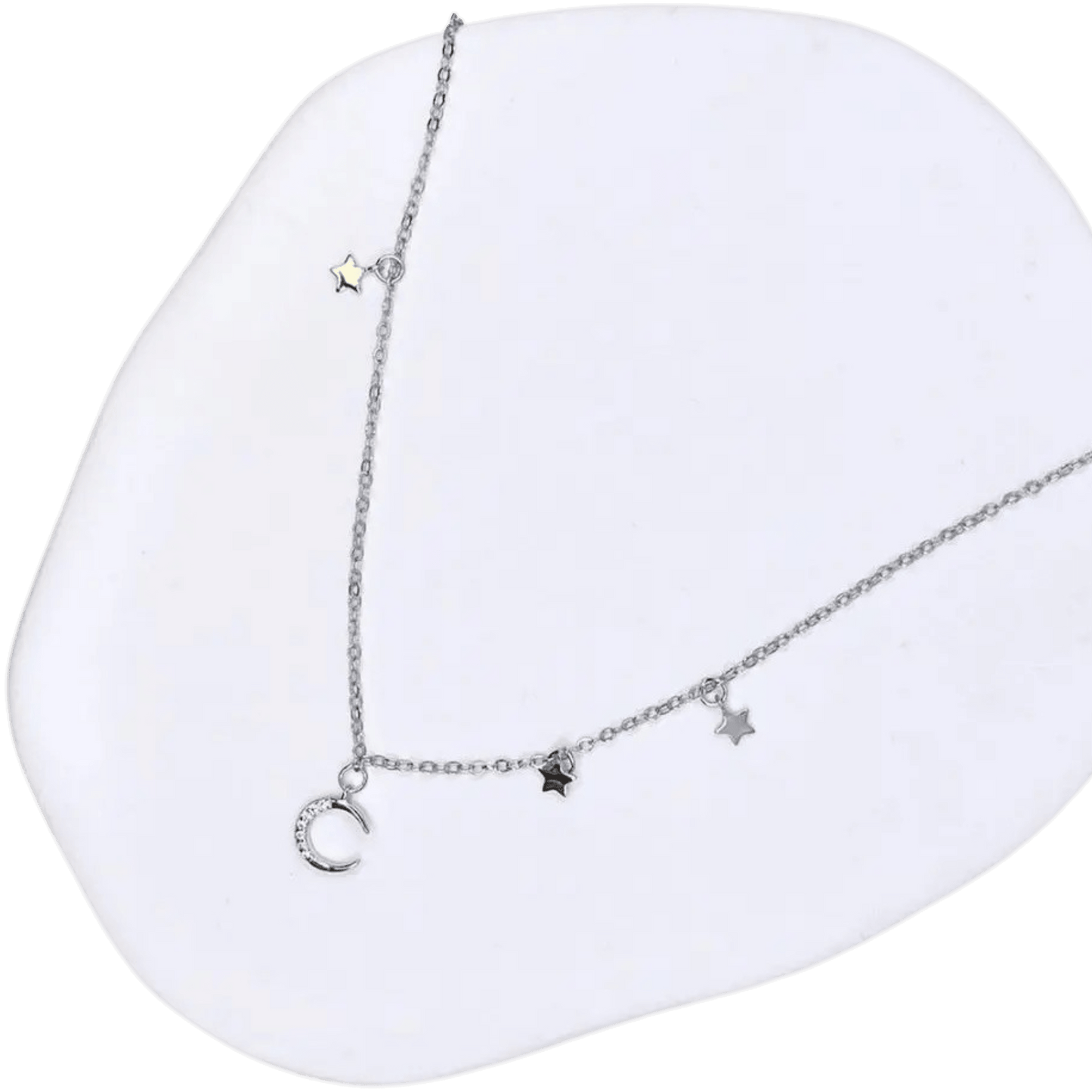 Collar Luna y Estrellas Silver con Circones Plata 925 🌙✨ - Nordvik London