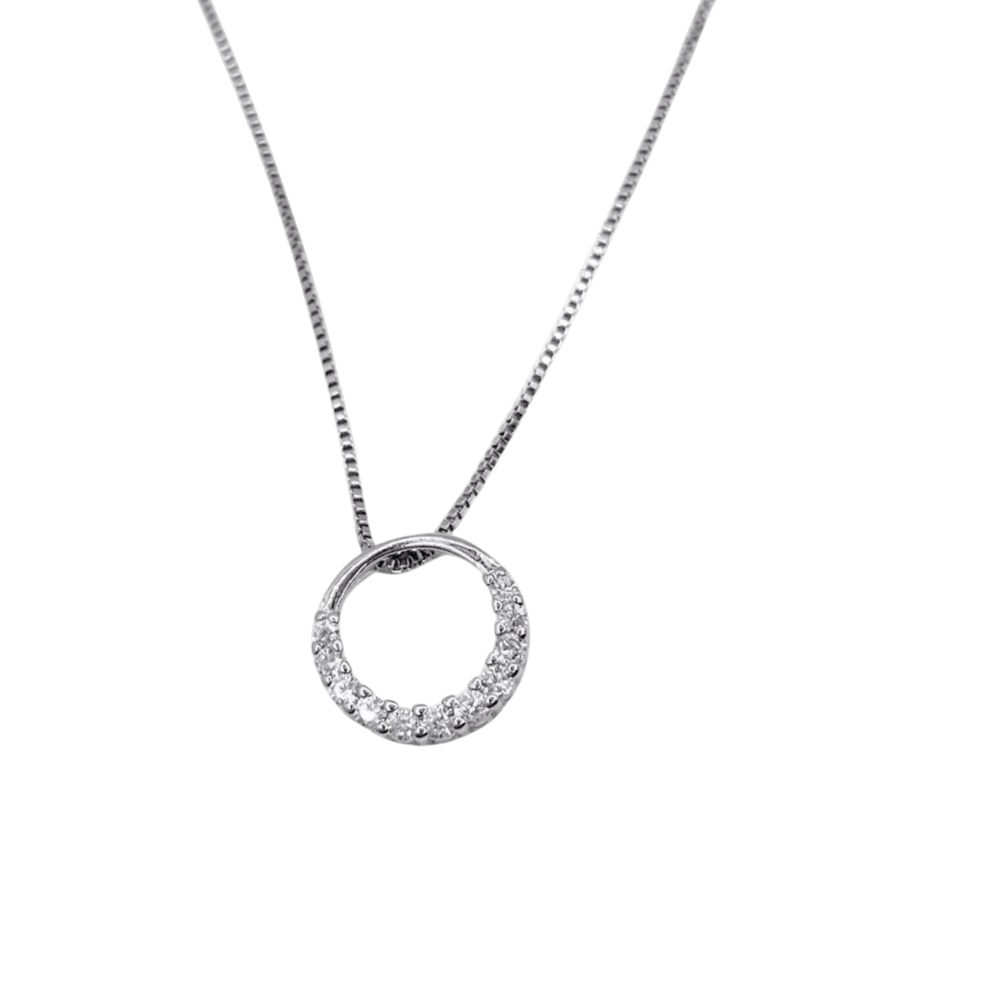 Collar Halo Circonitas Blancas - Silver - Nordvik London
