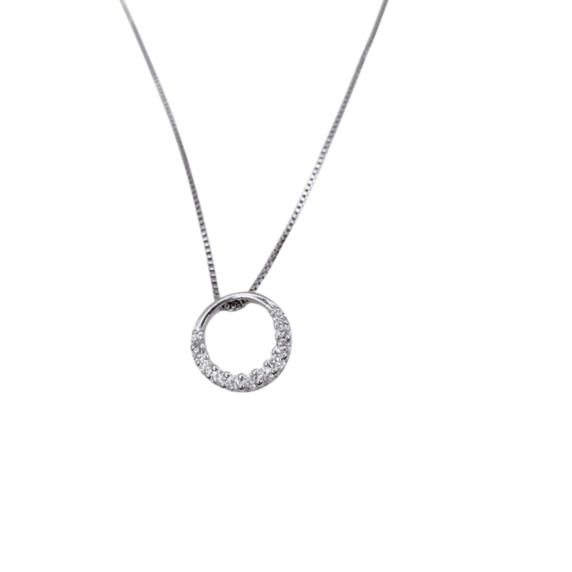 Collar Halo Circonitas Blancas - Silver - Nordvik London