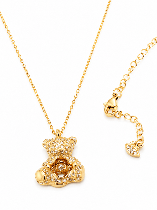 Collar Teddy Gold Osito Oro 18K Circonitas - Gold