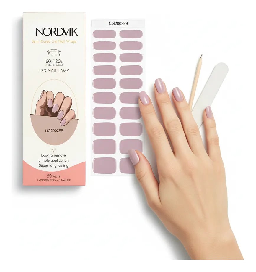 Uñas Gel Semi curado Manicure - Lila Solido - Nordvik London