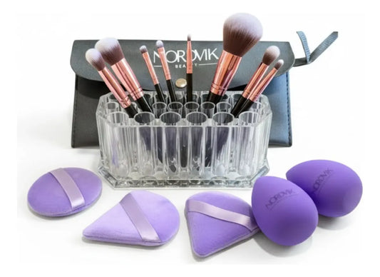 Kit Maquillaje  | Brochas, Esponjas Beauty Blender y Organizador
