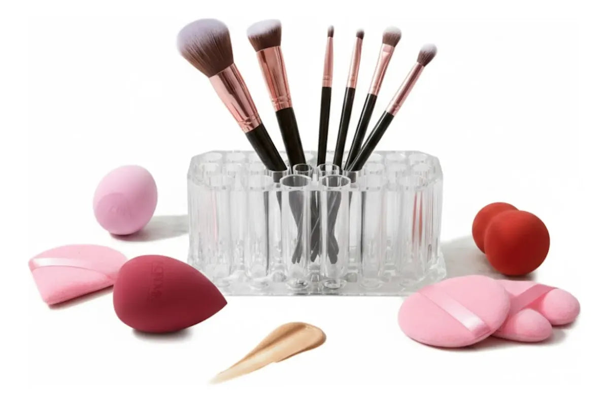 Kit Maquillaje  | Brochas, Esponjas Beauty Blender y Organizador